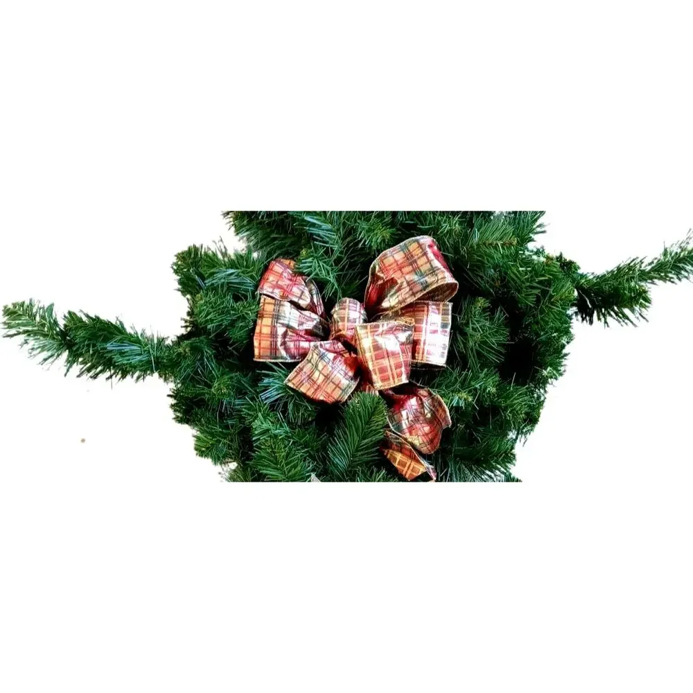 🎄🌸🎀Set of 3 Vintage Christmas Swags Faux Pine Pink Gold Holiday Decor 26-28